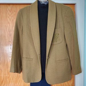 Moss color Wool Blazer